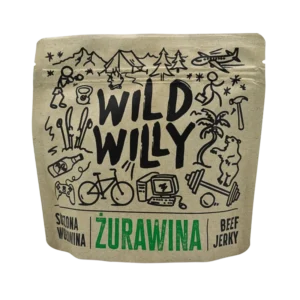 Wild Willy Beef Jerky Żurawina 100g